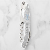 Blue Dragonfly Damask Kurkentrekker (Voorkant)