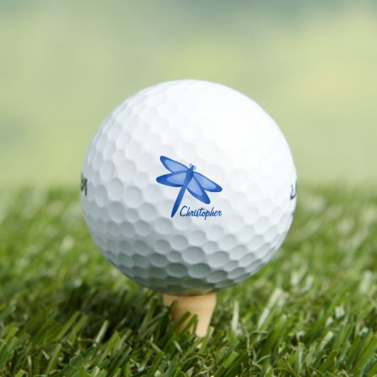 Blue Dragonfly Design Golfballen (Insitu Shirt)