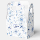 Blue Dragonfly Floral Bedankdoosjes (Geopend)