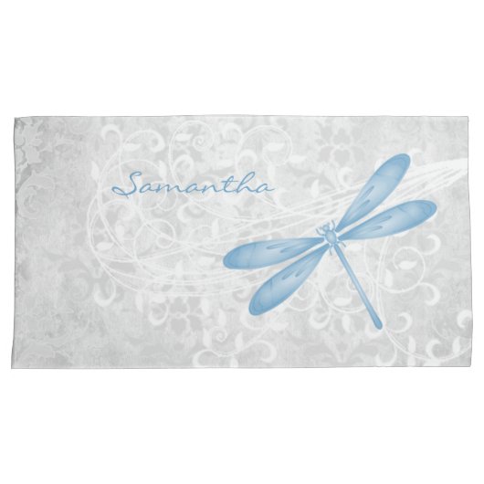 Blue Dragonfly Hoesje Kussensloop (Voorkant-Rechts)