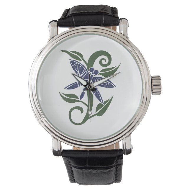 Blue Dragonfly Horloge (Voorkant)
