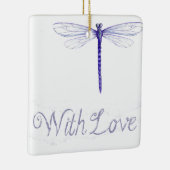 Blue Dragonfly met Ornament van liefde (Rechts)