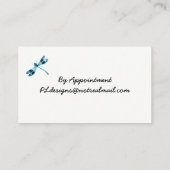 Blue Dragonfly Minimalist Classy Visitekaartje (Achterkant)