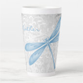 Blue Dragonfly persoonlijke latte Mok (Voorkant)