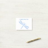 Blue Dragonfly Post it Note Pad (Op bureau)