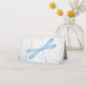 Blue Dragonfly Reception Place Card (Achterkant)
