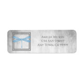 Blue Dragonfly Return Address Label (Voorkant)