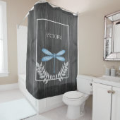 Blue Dragonfly Rustic Personal Shower Curtain Douchegordijn (In situ)