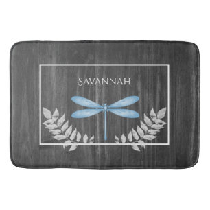 Blue Dragonfly Rustic Specialized Bath Mat