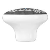 Blue Dragonfly Rustic Specialized Ceramic Knob. Keramische Knop (Zijkant)