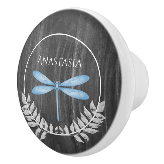Blue Dragonfly Rustic Specialized Ceramic Knob. Keramische Knop (Rechts)
