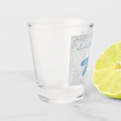 Blue Dragonfly, speciaal ontworpen schotglas Shot Glas (Links)