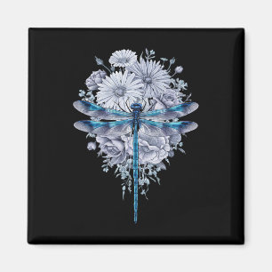 Blue Dragonfly Waterverf Art Insecten Liefhebber A Magneet