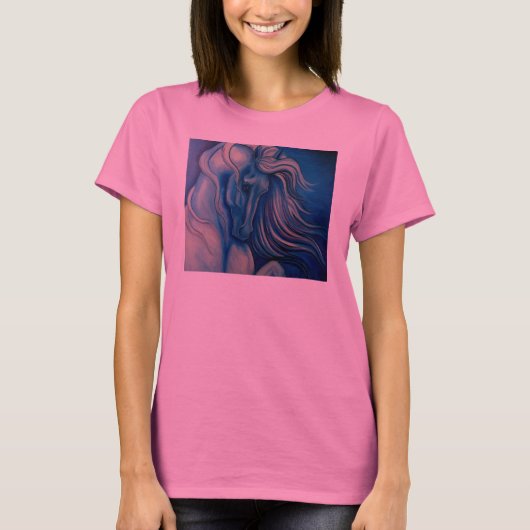Blue Drama Horse T-shirt (Voorkant)