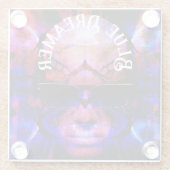 Blue Dreamer Glazen Onderzetter (Achterkant)