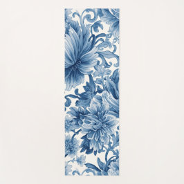 Blue Dreams | Floral Watercolor Chinoiserie Yogamat