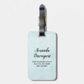 Blue Dreamweaver Stylish Boho Design Bagagelabel (Achterkant verticaal)