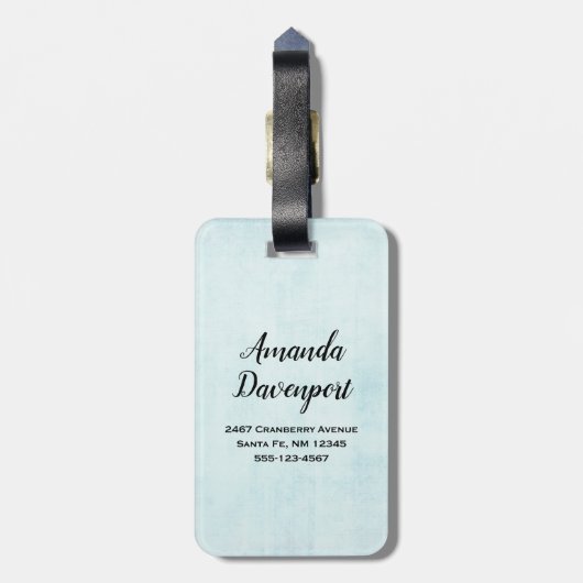 Blue Dreamweaver Stylish Boho Design Bagagelabel (Achterkant verticaal)