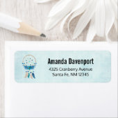 Blue Dreamweaver Stylish Boho Design Etiket (Insitu)