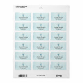 Blue Dreamweaver Stylish Boho Design Etiket (Full Sheet)