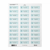 Blue Dreamweaver Stylish Boho Design Etiket (Full Sheet)