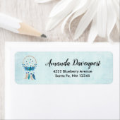 Blue Dreamweaver Stylish Boho Design Etiket (Insitu)