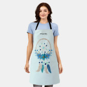 Blue Dreamweaver Stylish Boho Design Schort (Gedragen)
