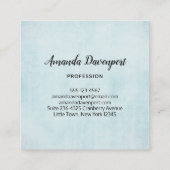 Blue Dreamweaver Stylish Boho Design Vierkante Visitekaartje (Achterkant)