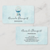 Blue Dreamweaver Stylish Boho Design Visitekaartje (Voorkant / Achterkant)