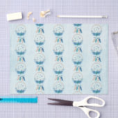 Blue Dreamweaver Stylish Boho Pattern Tissuepapier (Craft)