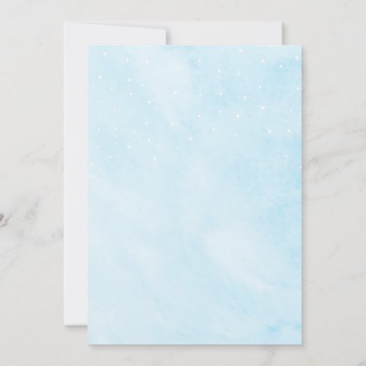 Blue Dreamy Qui connaît la mariée Meilleures carte (Dos)