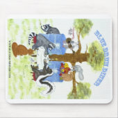 Blue Drum Diner Mousepad Muismat (Voorkant)