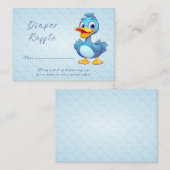 Blue Duck Baby shower Informatiekaartje (Voorkant / Achterkant)