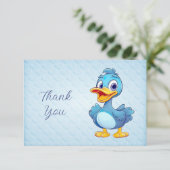 Blue Duck bedankpas Bedankkaart (Staand voorkant)