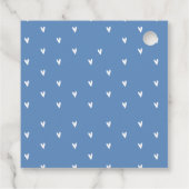 Blue Dump Truck Hearts Valentijnse Labels Gift (Achterkant)