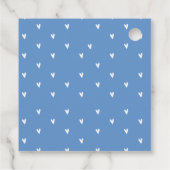 Blue Dump Truck Hearts Valentijnse Labels Gift (Achterkant)