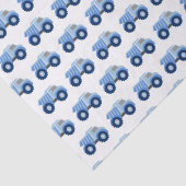 Blue Dump Truck Kind Birthday Tissuepapier (Detail)