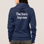 Blue Durham Jaycees Jumper van de vrouw Hoodie (Achterkant)