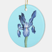 Blue Dutch Iris - Keramisch Ornament (Links)