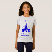 Blue Dutch Stick Kinder T-Shirt (Voorkant volledig)