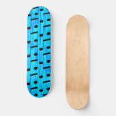Blue Dyed Musical Notes, Skateboard (Voorkant)