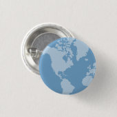 Blue Earth Button (Voorkant /achterkant)