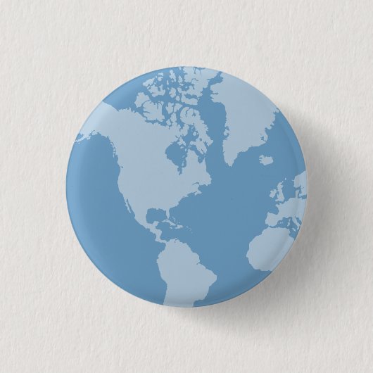 Blue Earth Button (Voorkant)