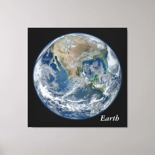 Blue Earth -  Canvas Afdruk (Voorkant)