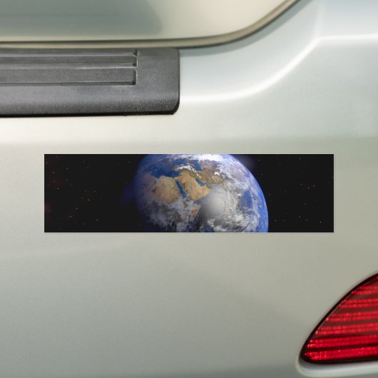 Blue Earth van Space Inspirerend Bumpersticker (Op auto)