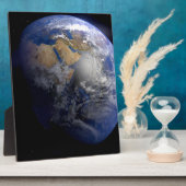 Blue Earth van Space Inspirerend Fotoplaat (Zijkant)