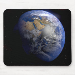 Blue Earth van Space Inspirerend Muismat