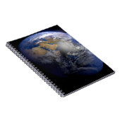 Blue Earth van Space Inspirerend Notitieboek (Rechterzijde)