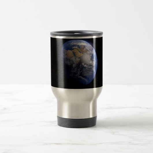 Blue Earth van Space Inspirerend Reisbeker (Center)