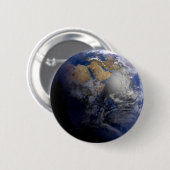 Blue Earth van Space Inspirerend Ronde Button 5,7 Cm (Voorkant /achterkant)